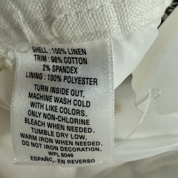 Liz Claiborne,Woman,Blouse+Pant Caprice Set,Blue-White,Sz M,Zip,Sleeveless.! - Picture 8 of 12